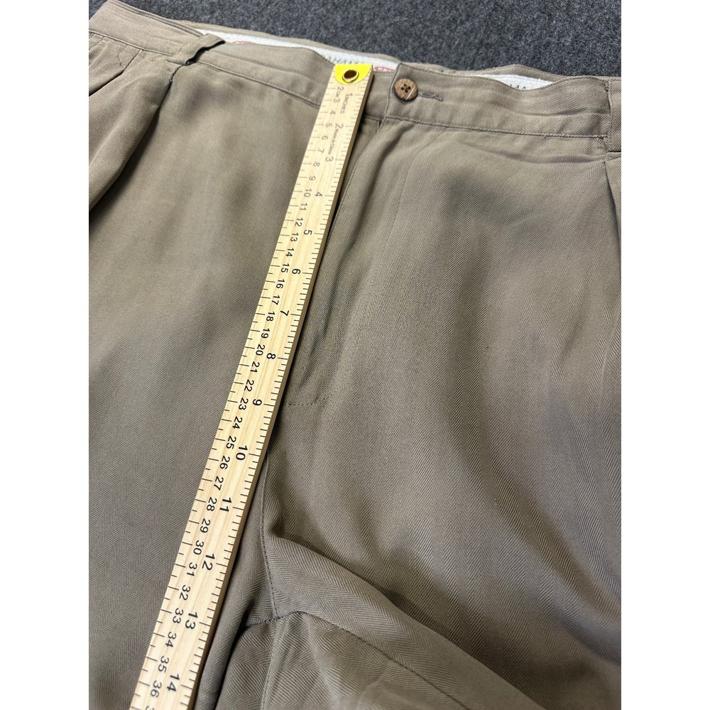Tommy Bahama Silk Shorts Mens Size 40 Beige Chino Pleated Outdoor Golf *Flawed - Picture 10 of 16